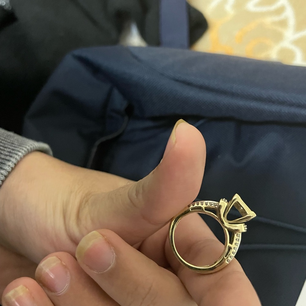 SOLD SOLD SOLD 1 CARAT 10k White Gold Diamond Ring From JC Penney